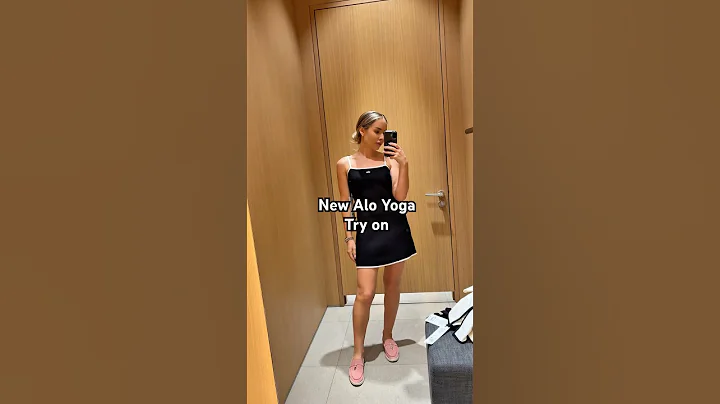 Trying on the new Alo yoga collection