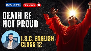 Death Be Not Proud | Class 12 ISC | 2026 Boards #isc @ARYAN_TUTORIALS