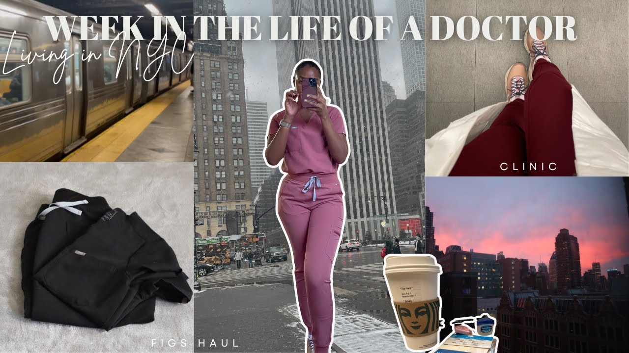 Week in the life of a Doctor in NYC FIGS Scrubs Haul YouTube