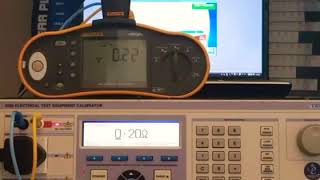 Transmille automatic calibration of Fluke 1652