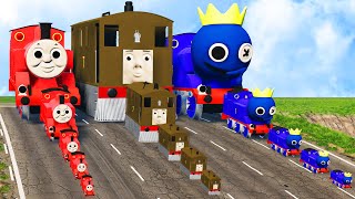 Big & Small:Toby The Tram Engine vsJames TheRedEngine vsThomas TheRainbowFriend vs DOWNOFDEATHBeamNG screenshot 2