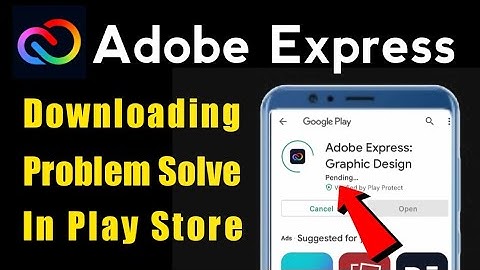 Adobe Express Download Problem Solve In Google Play Store | iPhone | Not Install | Pending