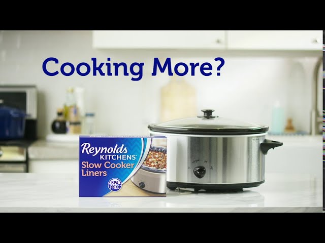 Cooking More? Try Reynolds Kitchens® Slow Cooker Liners for Easy Cleanup 