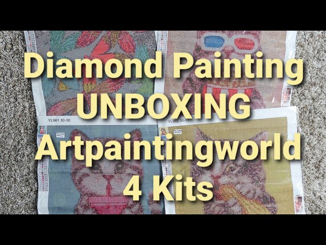 Diamond Painting UNBOXING Artpaintingworld 4 Kits 