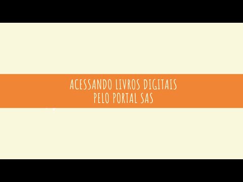 Acessando os livros digitais (Portal SAS)