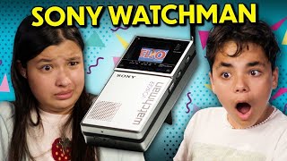 Teens React To The 1982 Sony Watchman Portable Tv Reacting To Old Technology