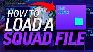 HOW TO INSTALL/LOAD A SQUAD FILE FOR FIFA 21!