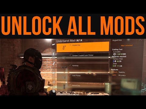 Division 2 mods explained - how to unlock mods, power requirements, unlocks  and more