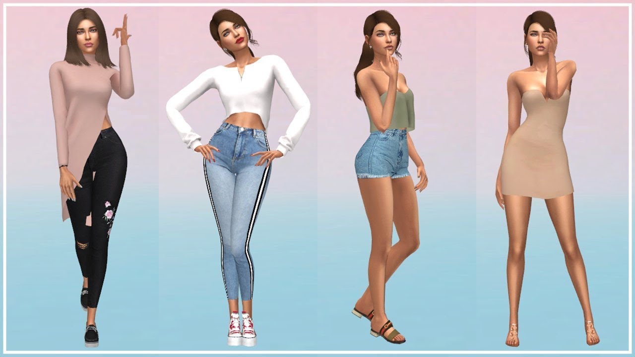 Los sims 4 | Pack de Contenido (Ropa para chica) + Sim | Sims - YouTube