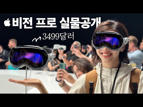 애플 비전프로 실물 보고 왔습니다! 450만원인데 이거 살 사람? | 팀쿡 만남 | Apple Vision Pro | WWDC23