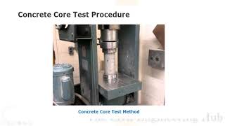 concrete core test