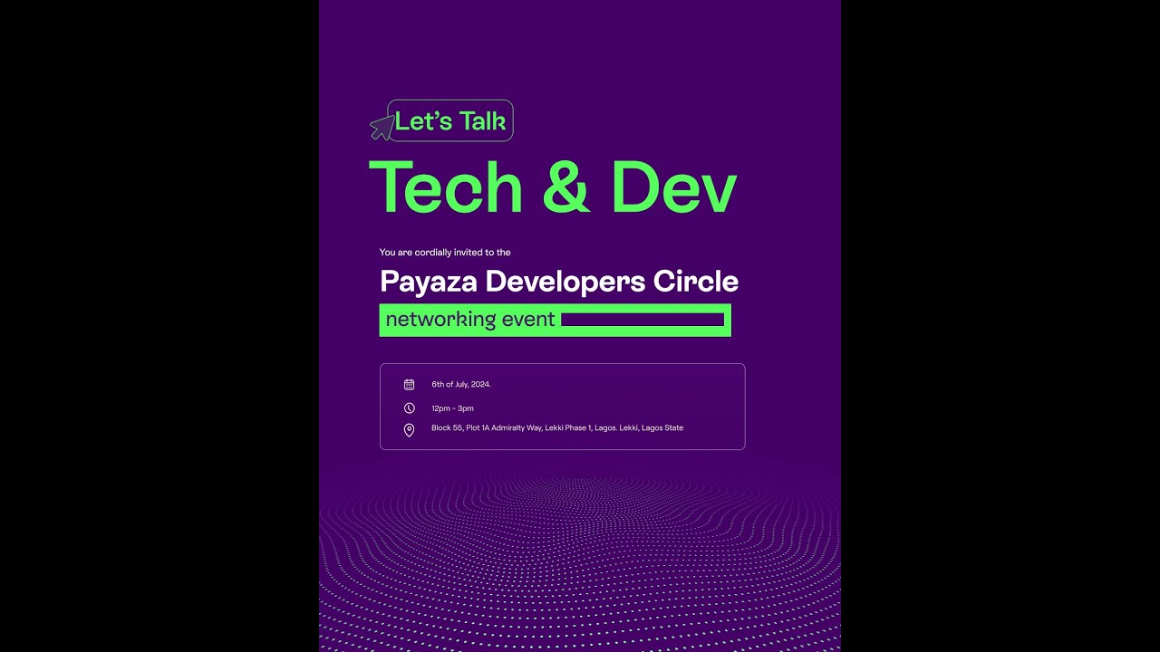 The Payaza Developers Circle 2024 - YouTube
