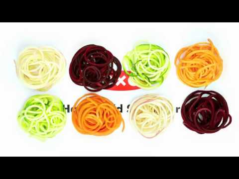 nægte Håndfuld foran OXO Håndholdt Spiralizer - YouTube