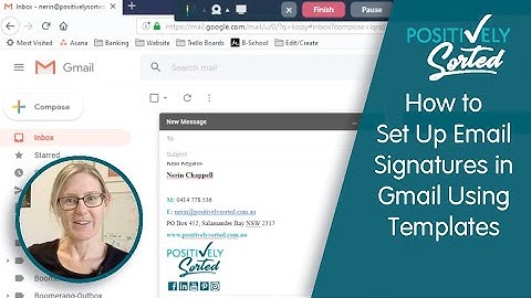 How to Set Up Email Signatures in Gmail Using Templates (Previously called Canned Responses)