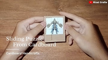 DIY Sliding Puzzle From Cardboard