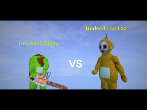 Slendytubbies 3 - Boss vs Boss Fight l Headless Dipsy vs Undead Laa Laa