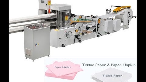 Two color printing paper napkin making machine Soontrue
