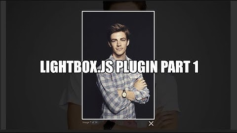 how to add gallery to your website using LIGHTBOX.js