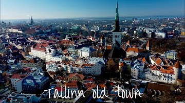 Tallinn old town  / drone view 4K   Part 2