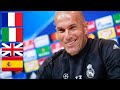 Zinedine zidane speaking 4 different languages  spanish french italian  english