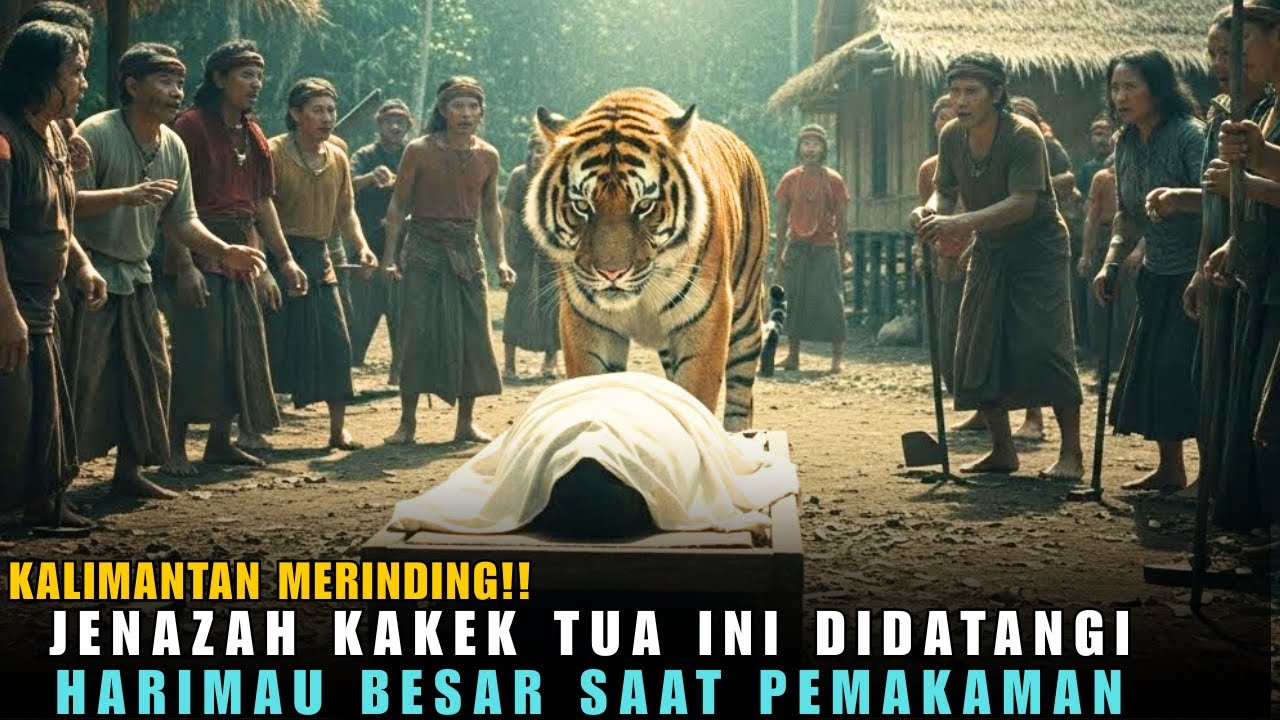 KALIMANTAN MERINDING! Jenazah KAKEK TUA Ini Didatangi HARIMAU BESAR Saat Pemakaman!