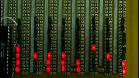 Atmega8 8x8 spectrum analyzer