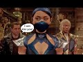 Johnny Cage Flirts with Kitana after Saving Him