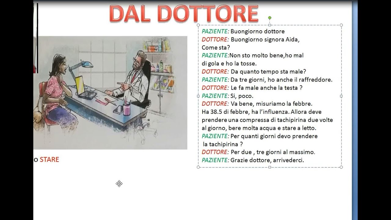 DAL DOTTORE -LEZIONE 15
