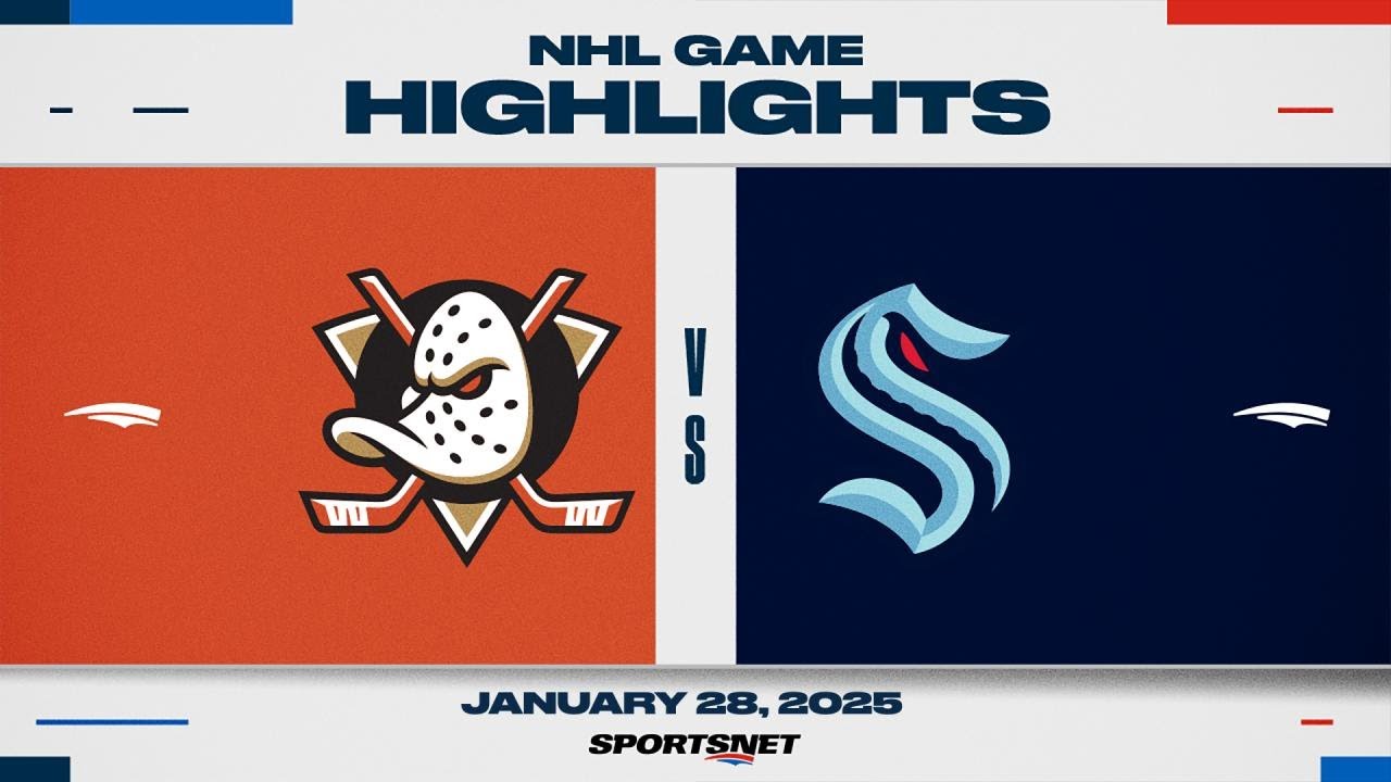 NHL Highlights | Ducks vs. Kraken - January 28, 2025