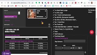Track your gym numbers and performance (Wodify)