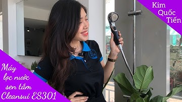 KIMQUOCTIEN.COM I Review thiết bị lọc nước vòi sen tắm Cleansui ES301 đen