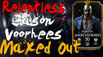 MKX Mobile (Relentless) Jason Voorhees MAXED OUT.  Moves and Specials.