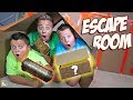 24 Hours Giant Box Fort Mystery Escape Room Surprise!