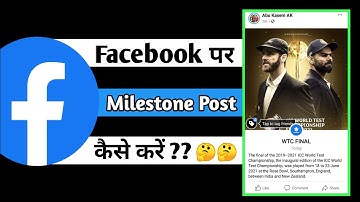How To Create Milestone Post On Facebook | Facebook Milestone Post | Abu Kasem |