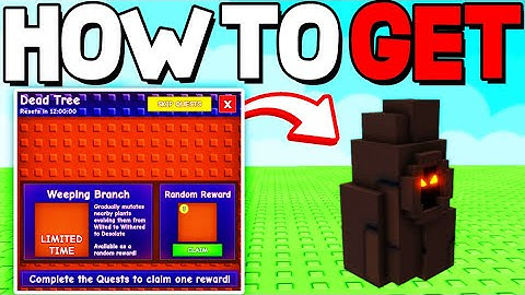 How To GET WEEPING BRANCH SHOWCASE in Grow A Garden! Roblox