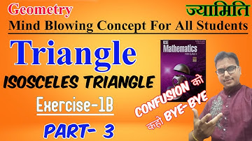 Class 9 Triangles Das gupta Banerjee||Exercise -1B Part- 3||Isosceles Triangles A das gupta banerjee