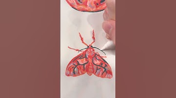 Guess the species ❤️ // sketchbook session using acrylic markers #art #acrylicmarkers #arrtx #asmr