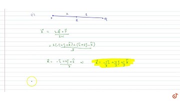 Find the position vector of a point R which divides the line joining two points P and Q whose po...