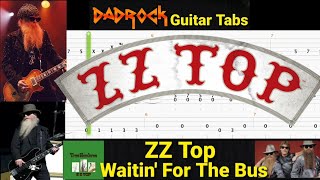 Waitin' For The Bus - ZZ Top - Guitar + Bass TABS Lesson