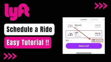 How to Schedule Lyft Ride !