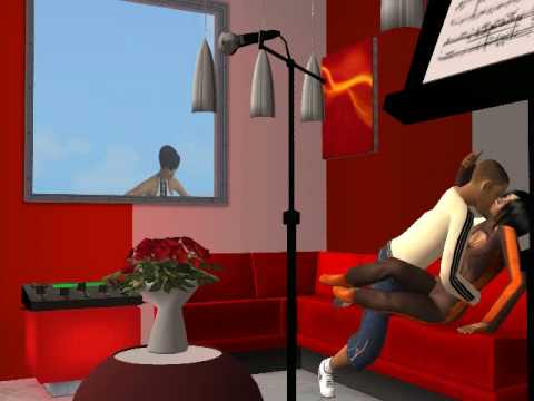 The Sims 2 - Chris Brown Hits Rihanna