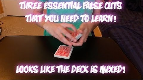 3 Essential False Cuts For Any Magician! Sleight Of Hand Tutorial!