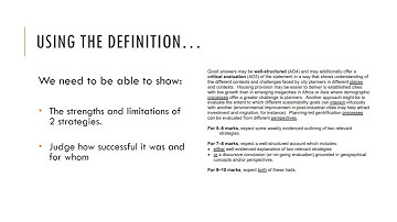 IB GEOGRAPHY COMMAND WORDS EXPLAINED - EVALUATE