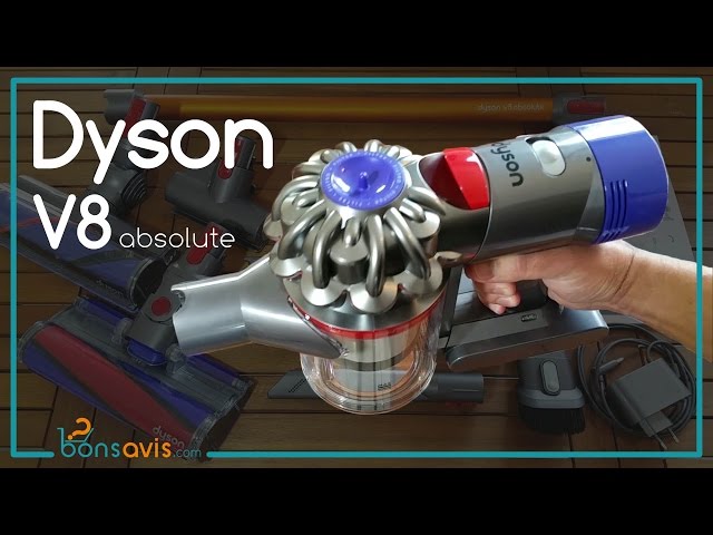 Dyson V8 absolute - Presentation │ Aspirateur balai sans fil │ Cord-free  vacuum 