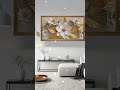 Golden Bloom Elegance ✨ Luxury Flower Wall Art #4kscreensaver #floralart #flowers
