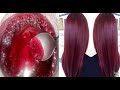 Tiñe tu cabello de rojo borgoña con solo 2 ingredientes y en casa!