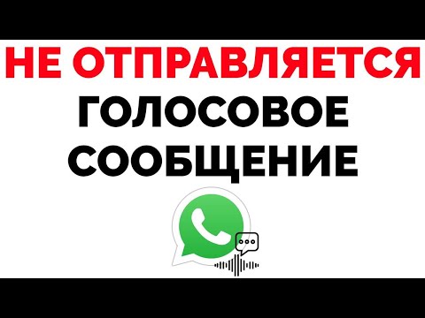 Не отправляется голосовое сообщение в Ватсапе что делать ?