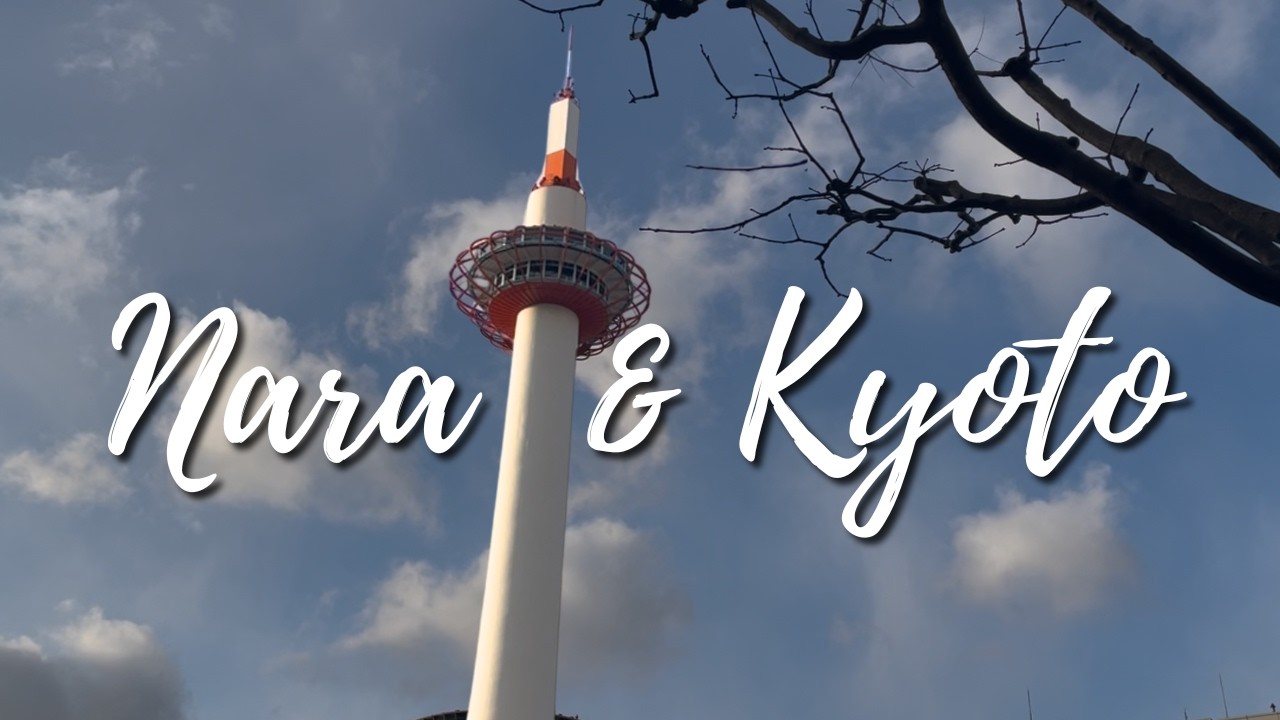 Travel vlog | Nara & Kyoto in Winter  | deer, bamboo forest, matcha & our first snow