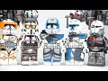 Lego Star Wars Clone Force 99 Commander Cody Captain Rex Clone Troopers Unofficial Lego Minifigures