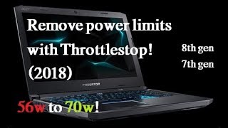 Remove power throttling on 7th/8th gen CPUs!!! Throttlestop Tutorial